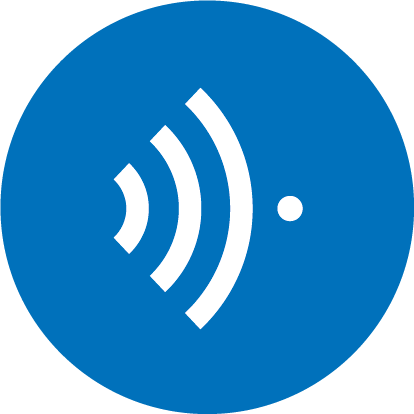 Icon Bluetooth blau