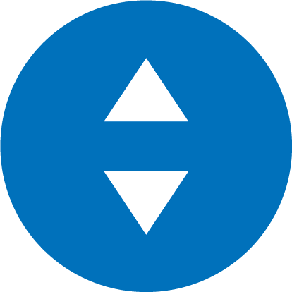 Icon Regelkennlinien blau